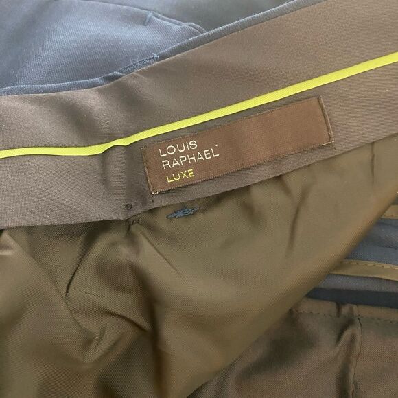 Louis Raphael Luxe 29 Ins 32 slim fit wool blend navy lightweight - Picture 9 of 9